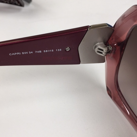 Swarovski  Crystal Encrusted Sunglasses Made in Italy 🇮🇹 Never Used - Picture 6 of 7